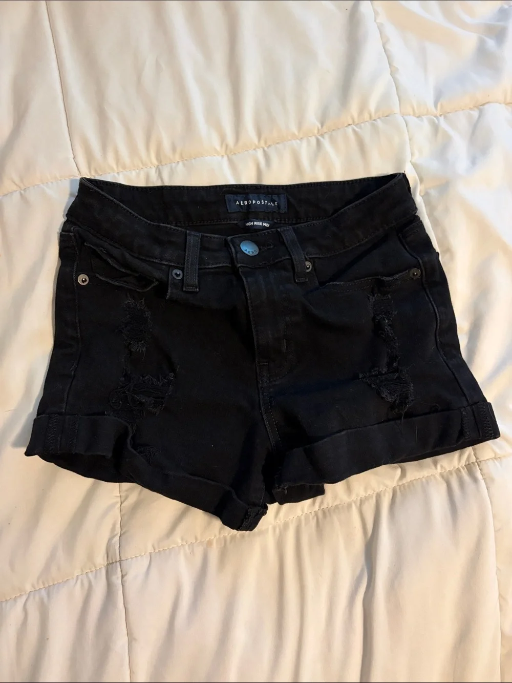 Aeropostale Black Denim Shorts